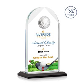 VividPrint Award - Blake Golf/Black 7" with Logo