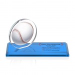 Logo Branded VividPrint Award - Northam Baseball/Sky Blue 3"x7"