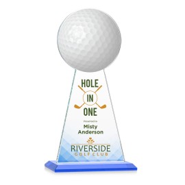 Custom VividPrint Award - Edenwood Golf/Sky Blue 11"