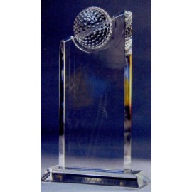 Crystal Golf Award with Logo  Crystal Golf Award with Logo