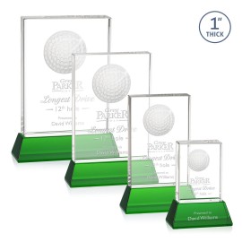 Personalized Pennington Golf Award on Base - Green