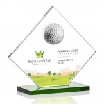 Logo Branded VividPrint Golf Award - Barrick/Green 7" High