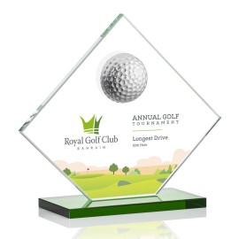 VividPrint Golf Award - Barrick/Green 7" High with Logo  VividPrint Golf Award - Barrick/Green 7" High with Logo