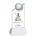 Logo Branded VividPrint Award - Brixton Golf/White 9"