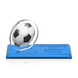 Promotional VividPrint Award - Northam Soccer/Sky Blue 3"x7"