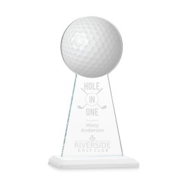 VividPrint/Etch Award - Edenwood Golf/White 9" with Logo