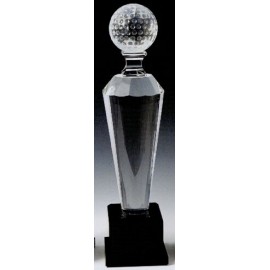 13" Crystal Golf Award with Logo