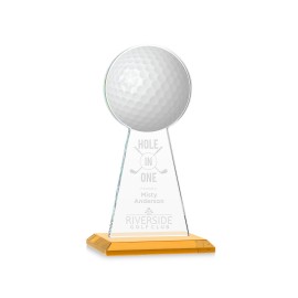Promotional VividPrint/Etch Award - Edenwood Golf/Amber 7"