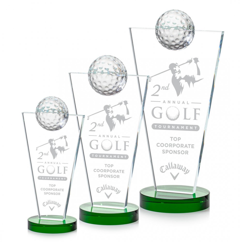 Personalized Slough Golf Award - Green Personalized Slough Golf Award - Green