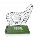 Dougherty Golf Award (M) - Green Base 5" W with Logo