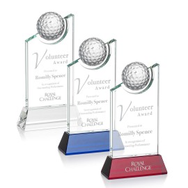 Brixton Golf Award - Optical/Sky Blue 9" with Logo  Brixton Golf Award - Optical/Sky Blue 9" with Logo