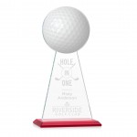 Personalized VividPrint/Etch Award - Edenwood Golf/Red 11"