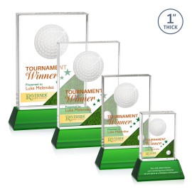 Promotional Pennington Golf VividPrint Award on Base - Green