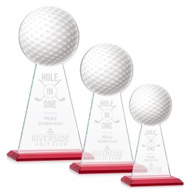 Promotional Edenwood Golf VividPrint/Etch Award - Red