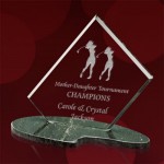 Dunlop Golf Award - Jade/Marble 9" Wide with Logo