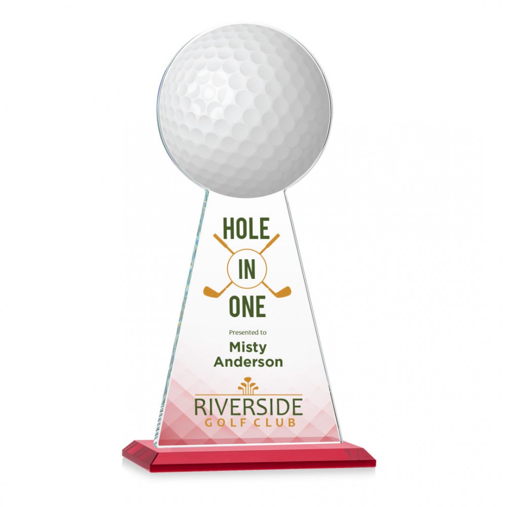 Logo Branded VividPrint Award - Edenwood Golf/Red 11"