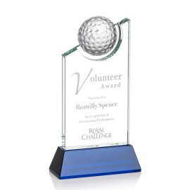 Custom Brixton Golf Award - Optical/Blue 9"