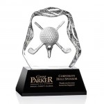 Slaithwaite Golf Award (L) - Black Base 7" with Logo