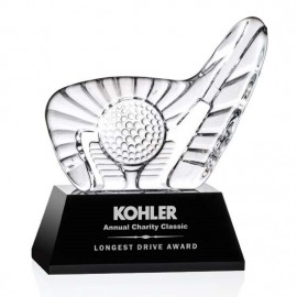 Dougherty Golf Award (S) - Black Base 4" W with Logo