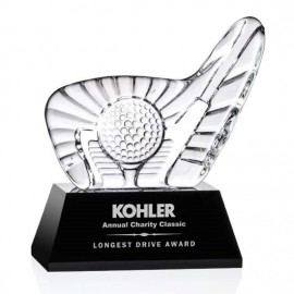 Promotional Dougherty Golf Award (S) - Black Base 4" W