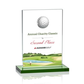 VividPrint Golf Award - Cumberland/Green 5"x7" with Logo