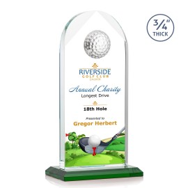 VividPrint Award - Blake Golf/Green 9" with Logo  VividPrint Award - Blake Golf/Green 9" with Logo