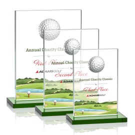 Cumberland VividPrint Golf Award - Green with Logo