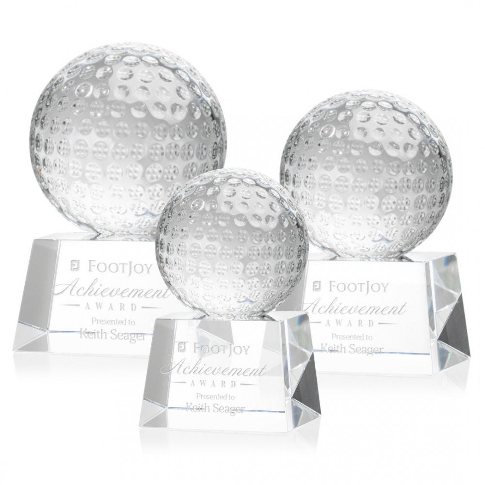 Golf Ball Award on Robson Base with Logo Golf Ball Award on Robson Base with Logo