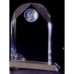 Medium Crystal Golf Award (8"x5"x5/8") with Logo