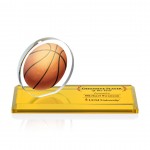 VividPrint Award - Northam Basketball/Amber 3"x7" with Logo