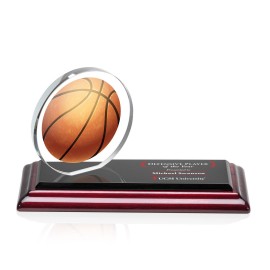 Logo Branded VividPrint Award - Northam Basketball/Rosewood 3"x7"