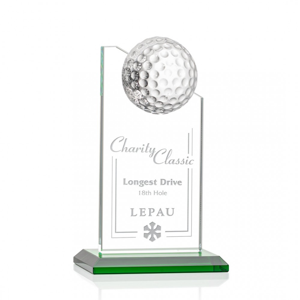 Ashfield Golf Award - Optical/Green 6" with Logo