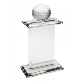 Golf Ball Topped Pedestal Award with Logo  Golf Ball Topped Pedestal Award with Logo