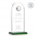 Personalized Blake Golf Award - Starfire/Green 9"