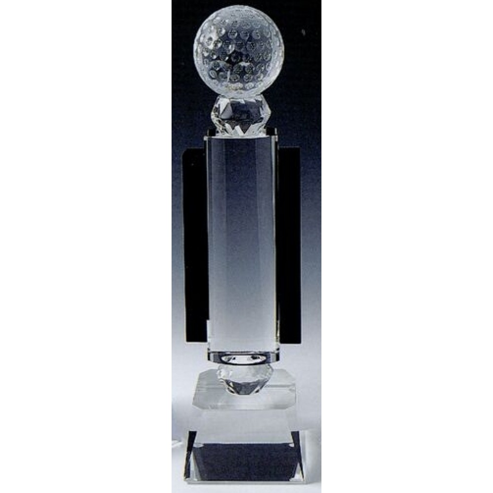 Crystal Golf Award (12"x3") with Logo