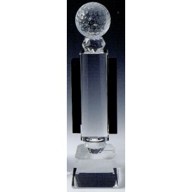 Crystal Golf Award (12"x3") with Logo  Crystal Golf Award (12"x3") with Logo