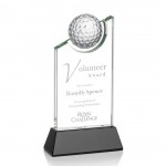 Brixton Golf Award - Optical/Black 9" with Logo