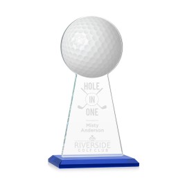 Logo Branded VividPrint/Etch Award - Edenwood Golf/Blue 9"