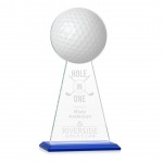 Custom VividPrint/Etch Award - Edenwood Golf/Blue 11"