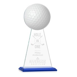 Personalized VividPrint/Etch Award - Edenwood Golf/Blue 11"