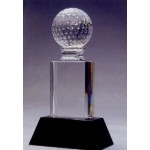 Crystal Golf Award with Logo