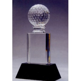 Crystal Golf Award with Logo