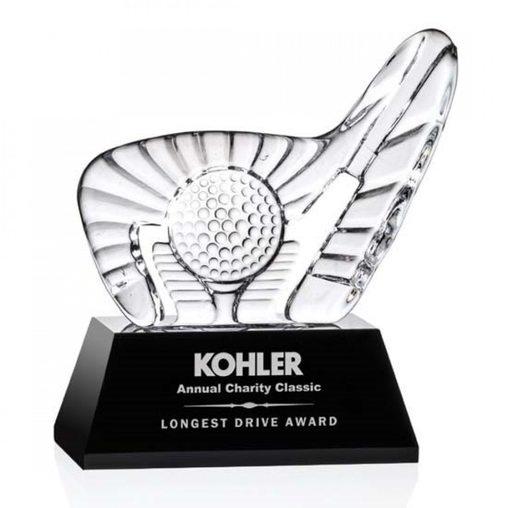 Dougherty Golf Award (L) - Black Base 7" W with Logo