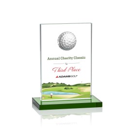 Custom VividPrint Golf Award - Cumberland/Green 4"x6"