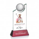Customized VividPrint Award - Brixton Golf/Red 9"