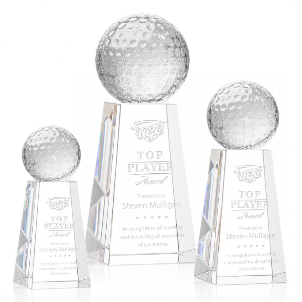 Golf Ball Award on Novita Base with Logo Golf Ball Award on Novita Base with Logo