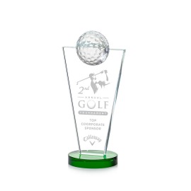 Slough Golf Award - Starfire/Green 7" with Logo