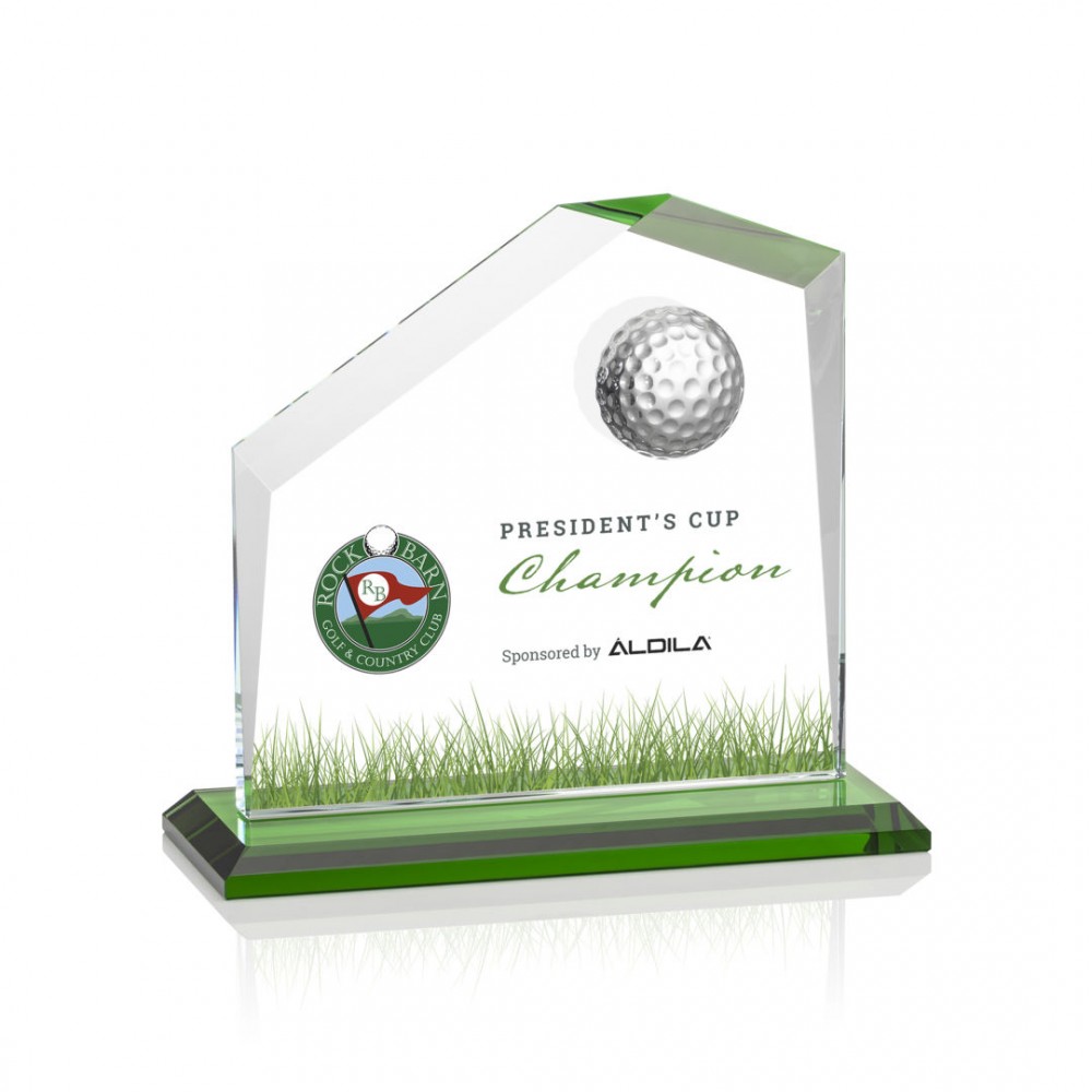 VividPrint Golf Award - Andover/Green 6"x6" with Logo