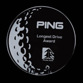 Logo Branded Hillsboro Golf Award - Starfire 7"