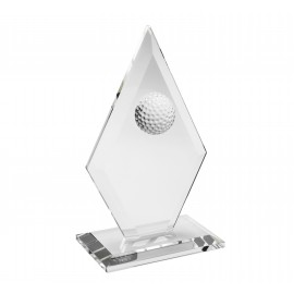 Starfire Glass Golf Arrowhead Award (8"x5"x") with Logo